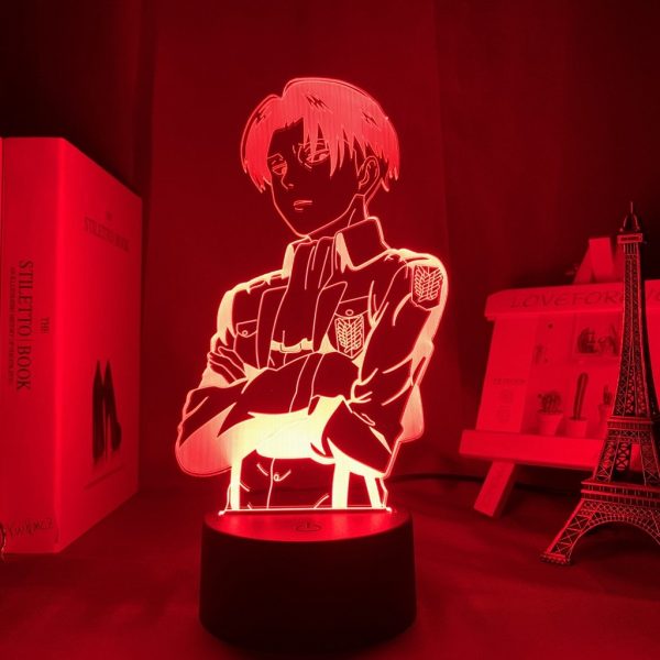 LEVI+ LED ANIME LAMP (ATTACK ON TITAN) Otaku0705 TOUCH Official Anime Light Lamp Merch