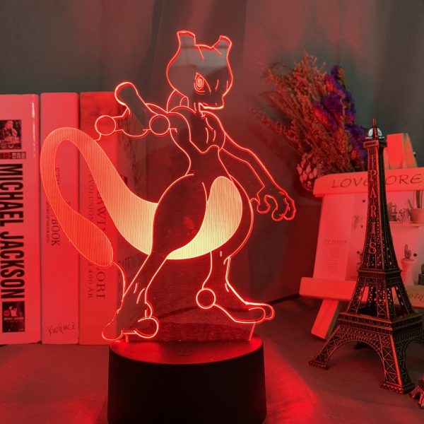 MEWTWO LED ANIME LAMP (POKEMON) Otaku0705 TOUCH +(REMOTE) Official Anime Light Lamp Merch