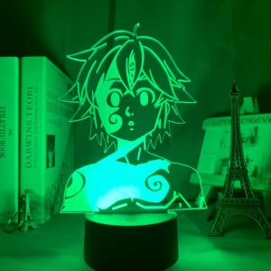 MELIODAS LED ANIME LAMP (SEVEN DEADLY SINS) Otaku0705 TOUCH Official Anime Light Lamp Merch
