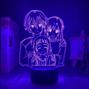 KIRITO X ASUNA X YUI LED ANIME LAMP (SWORD ART ONLINE) Otaku0705 TOUCH Official Anime Light Lamp Merch