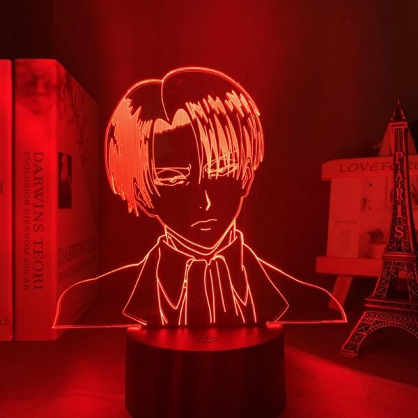 SLICK LEVI LED ANIME LAMP (ATTACK ON TITAN) Otaku0705 TOUCH +(REMOTE) Official Anime Light Lamp Merch