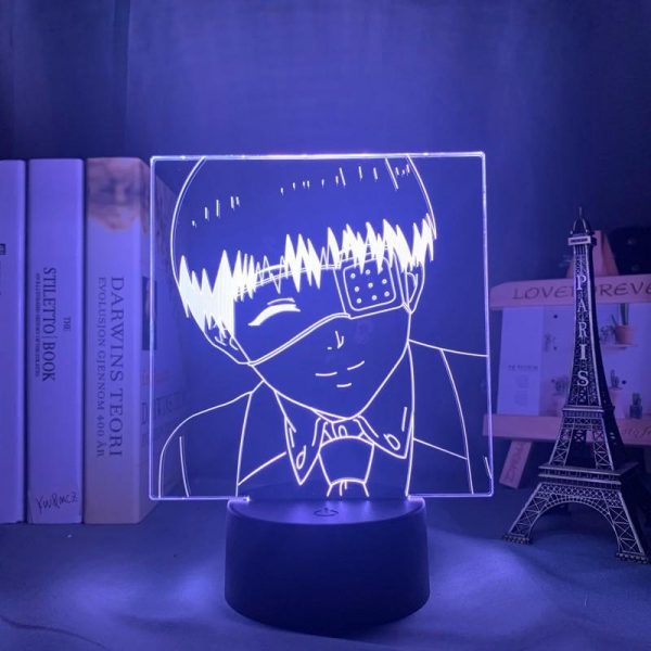 EYE PATCH KANEKI LED ANIME LAMP (TOKYO GHOUL) Otaku0705 TOUCH +(REMOTE) Official Anime Light Lamp Merch